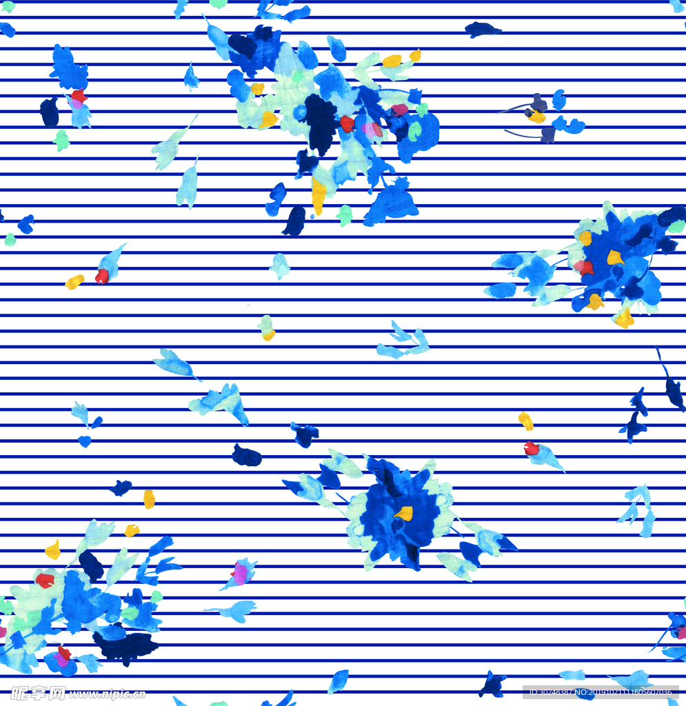 水墨花