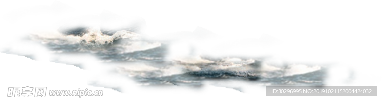 浪花白底图