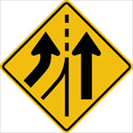 外国交通图标  合并道路图标