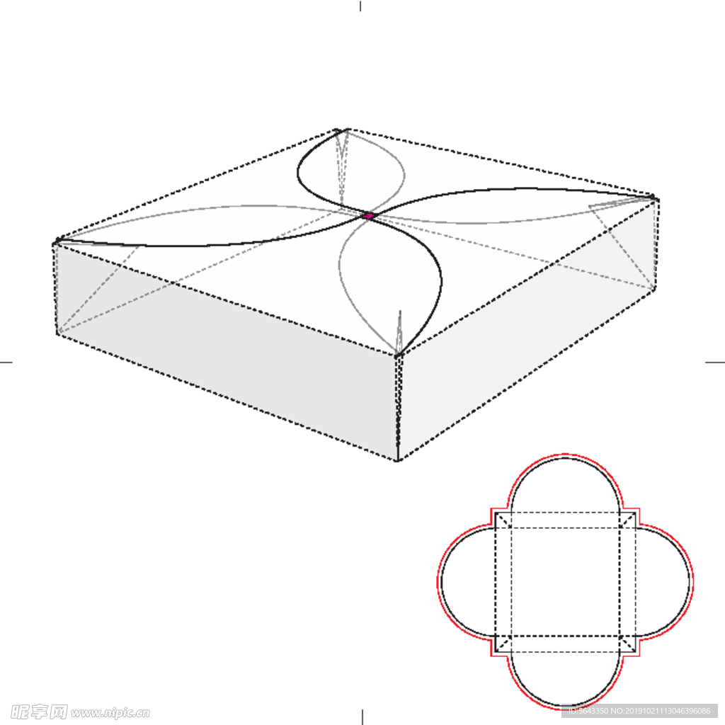 包装盒 礼盒 设计图 效果图
