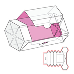 侧开盒 包装盒 效果图