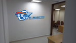 军营网吧LOGO墙效果图