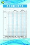 肥胖指数分类方法