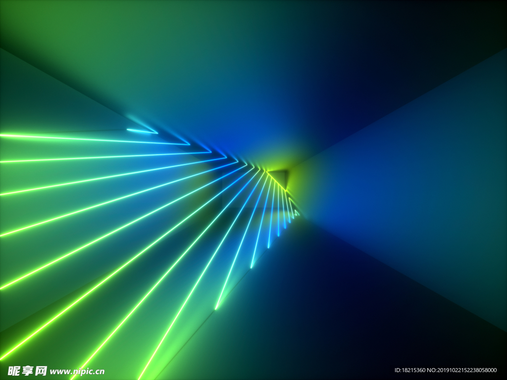 3D 霓虹灯 虚拟现实 抽象迷