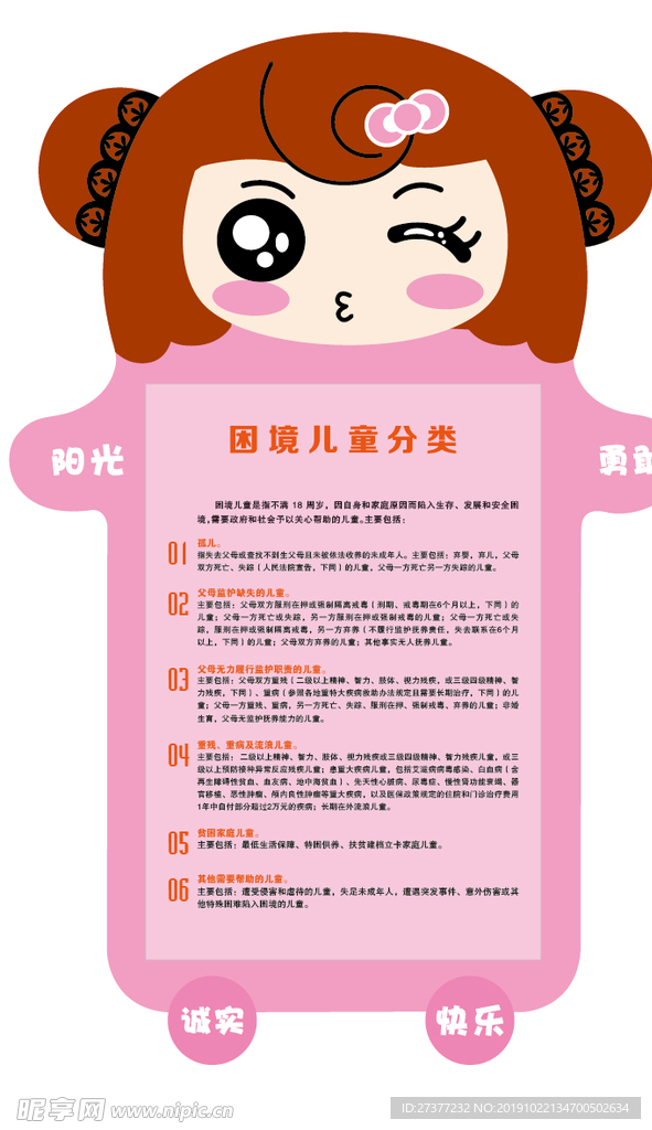 幼儿园展板  异形 未成年人