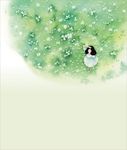 春天绿色背景幕布模板