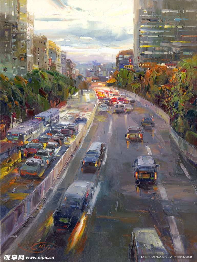 风景油画