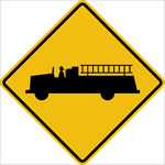 外国交通图标 注意货车