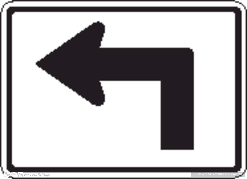 外国交通图标  交通箭头标识