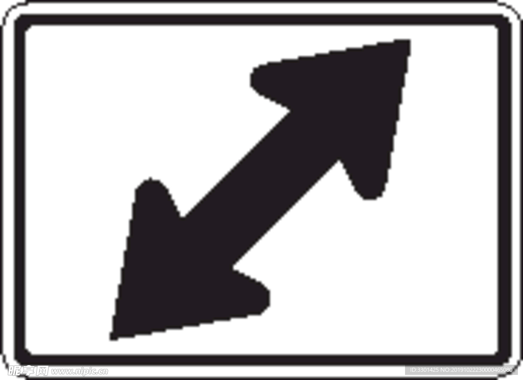 外国交通图标  交通箭头标识
