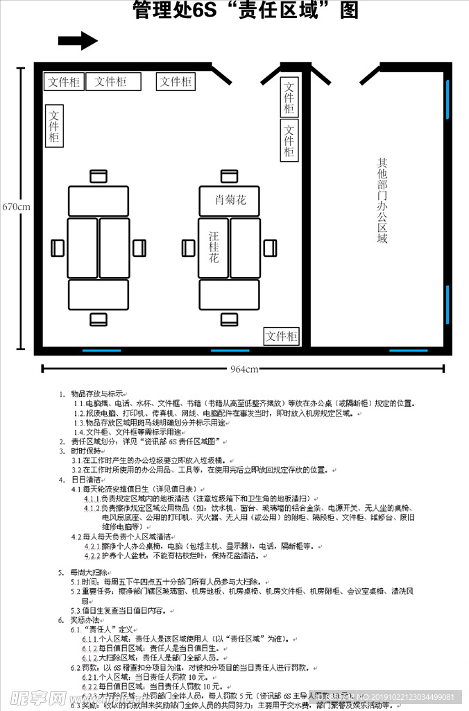 办公室责任区域图