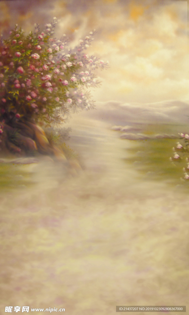 梦幻油画背景