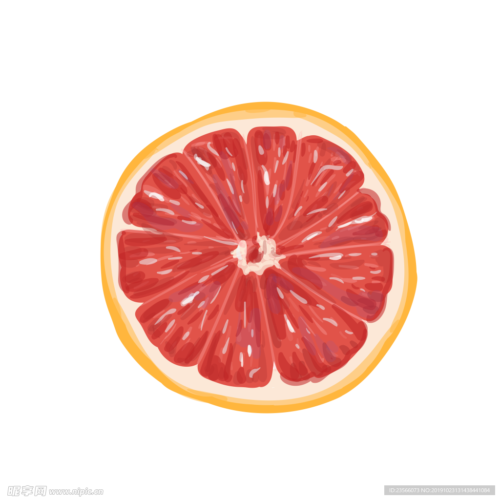 水彩水果插画图案