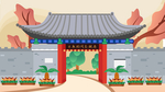 中国风传统建筑物