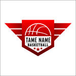 矢量篮球队徽logo