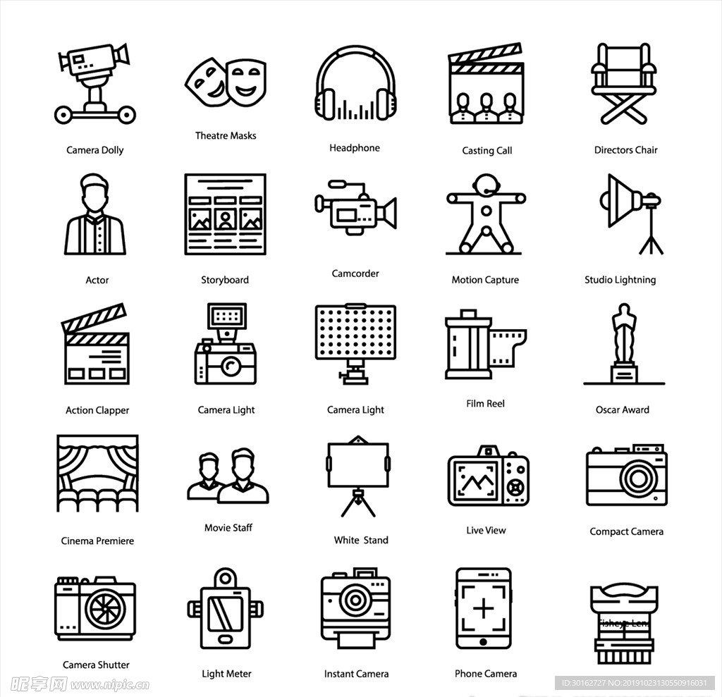网页多媒体影音图标icon