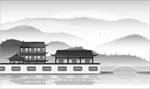 水墨仿古建筑