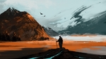 彩色插画人物动漫背景