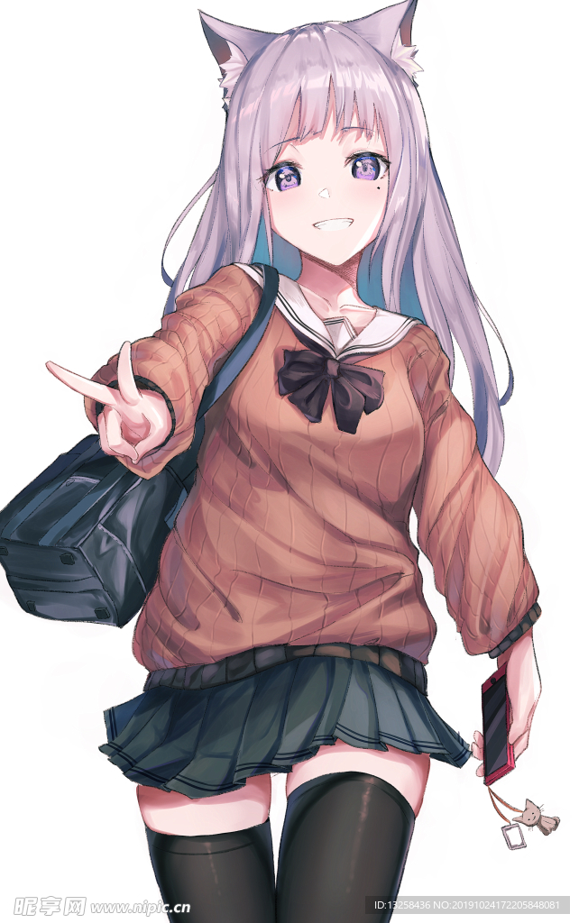 彩色插画人物动漫背景