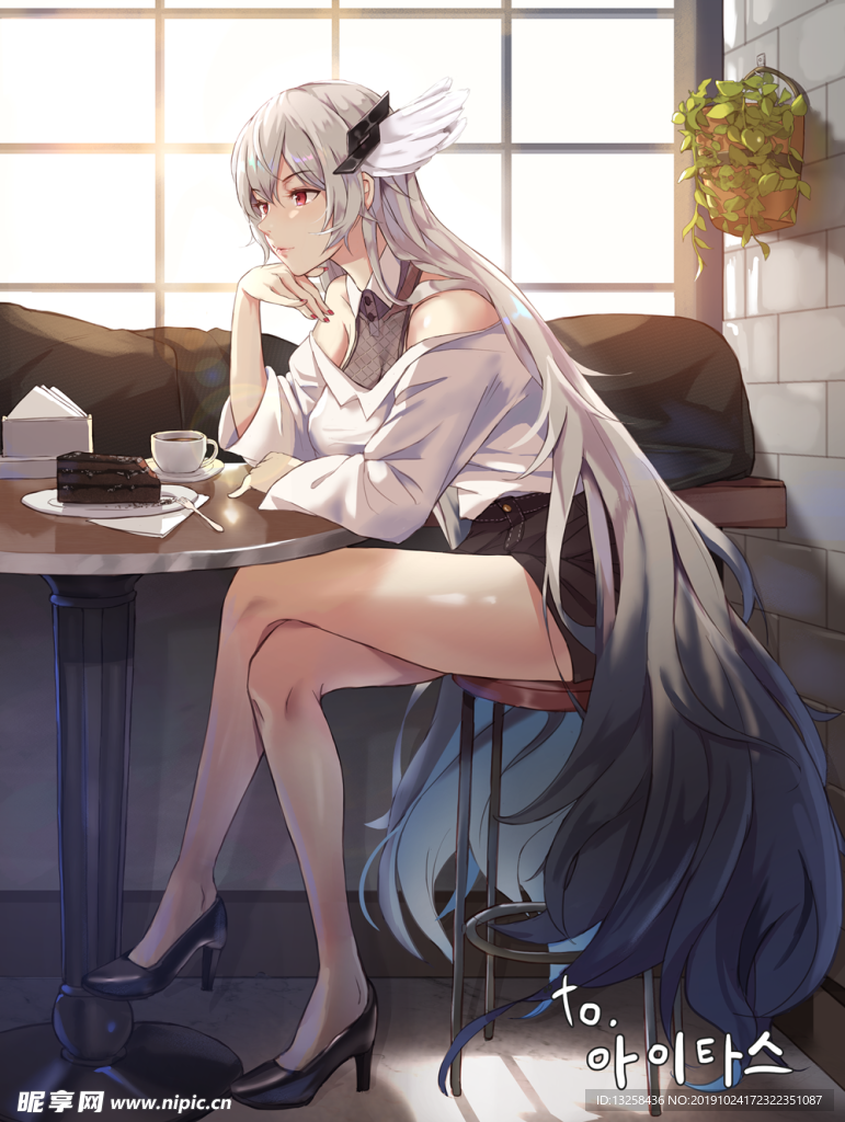 彩色插画人物动漫背景