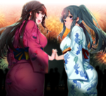 彩色插画人物动漫背景