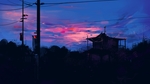 彩色风景插画建筑背景