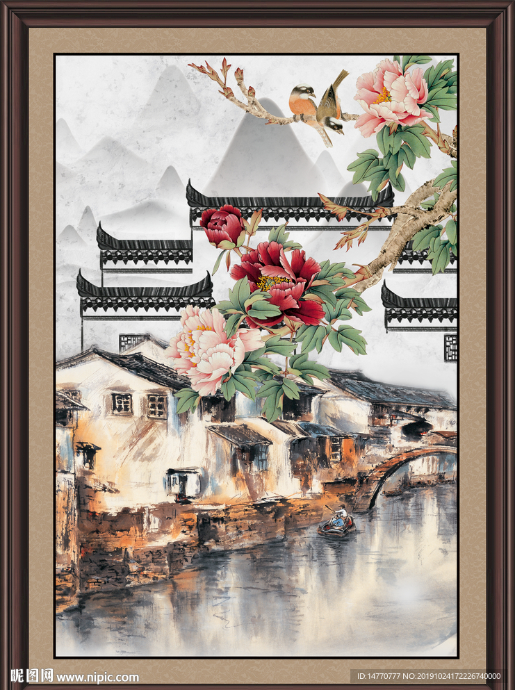 国画牡丹
