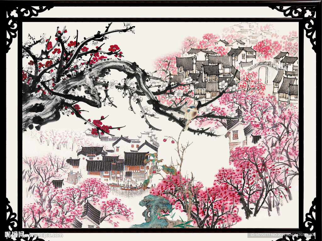 国画梅花