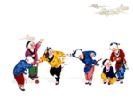 中国风水墨古代人物