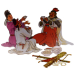 中国风水墨古代人物