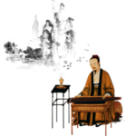 中国风水墨古代人物