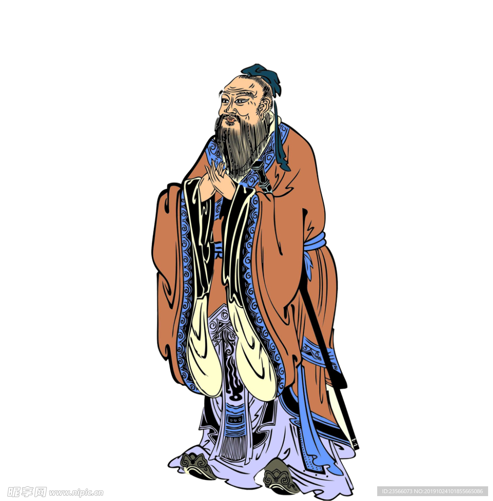 中国风水墨古代人物
