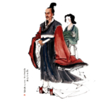 中国风水墨古代人物