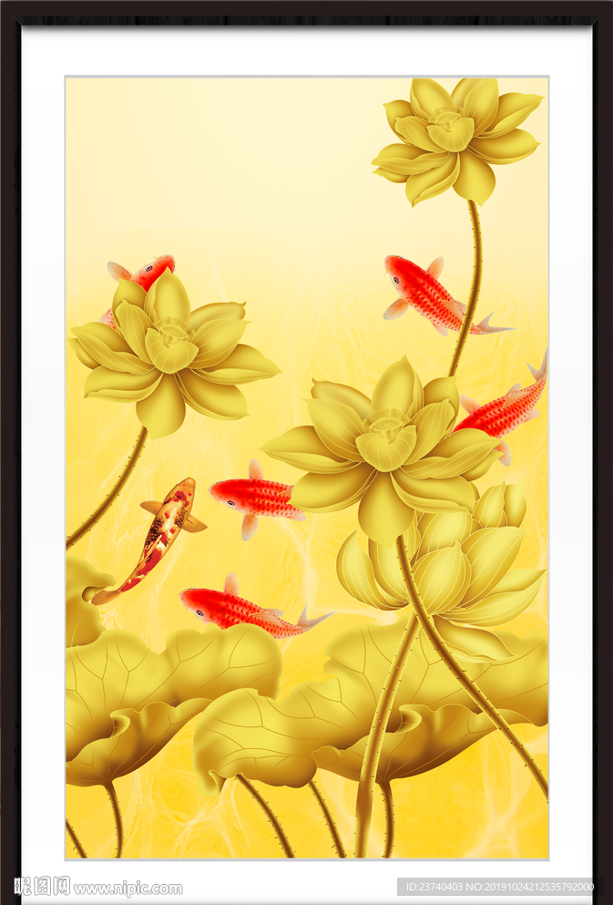 国画荷花