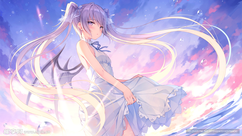 壁纸  屏保 二次元 美少女