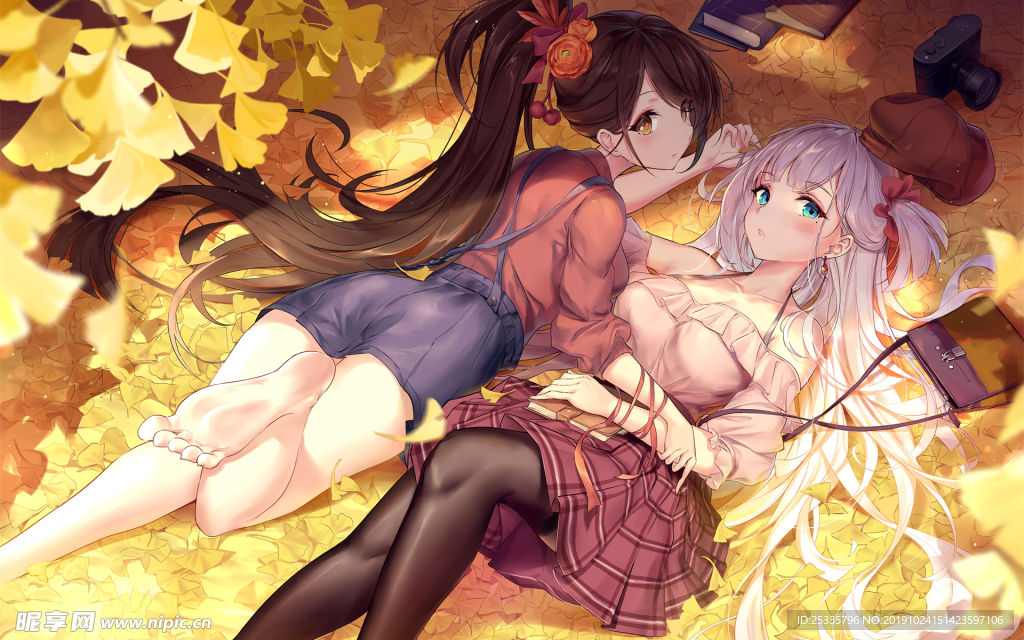 壁纸  屏保 二次元 美少女