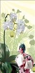 京剧人物 花旦psd素材海报