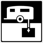外国交通图标  固定拖车
