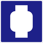 外国交通图标 道路变宽