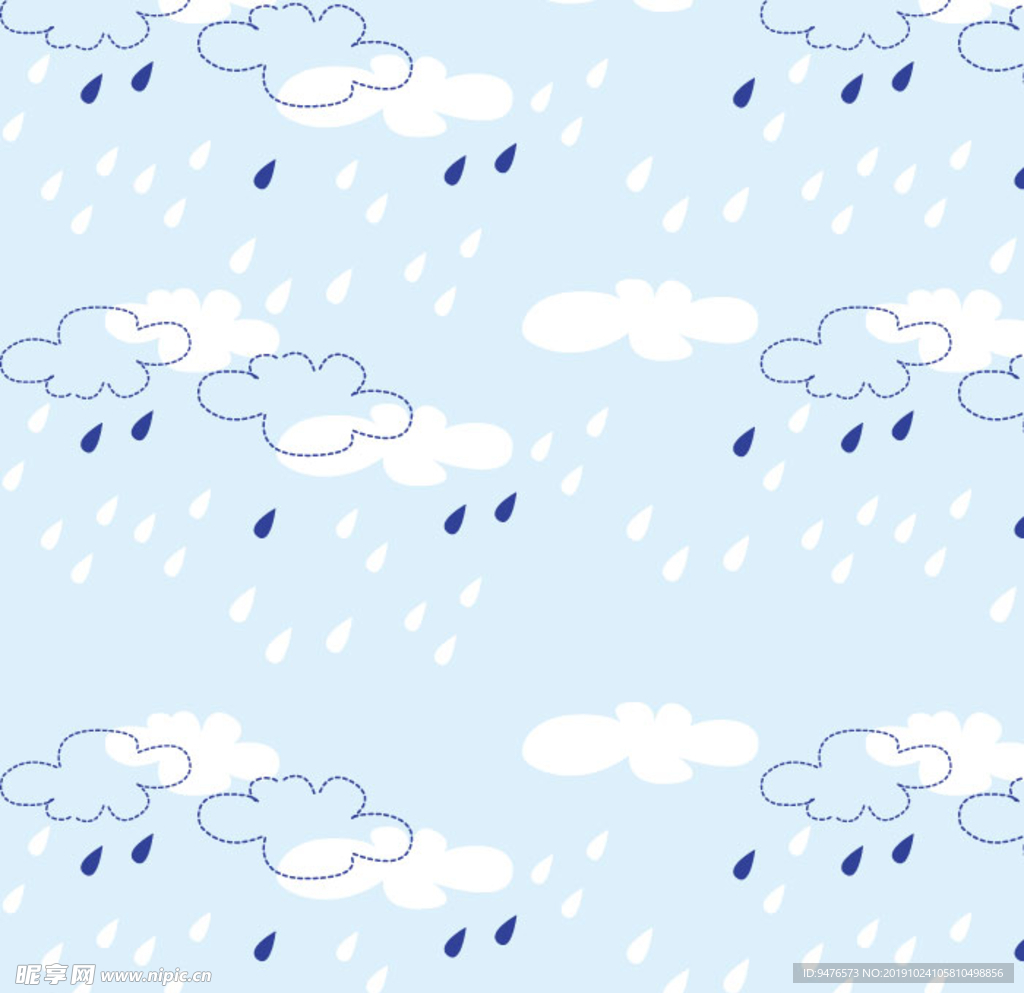 雨滴满印