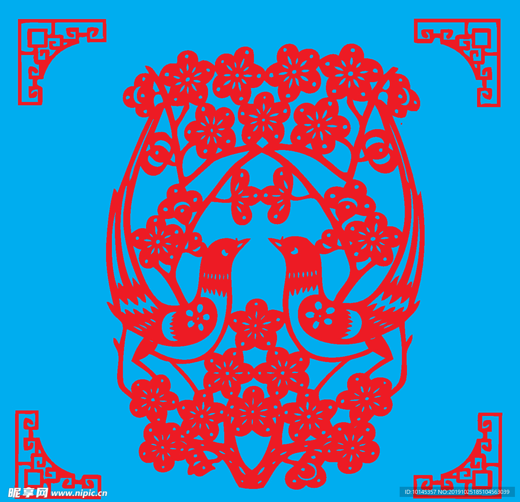 花鸟剪纸
