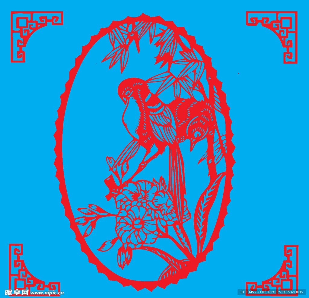 花鸟剪纸