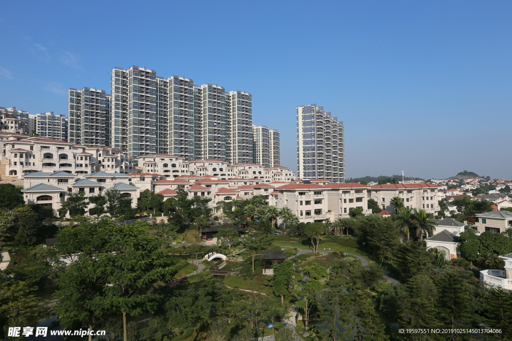 社区小区景观环境摄影素材图