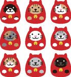日本风格卡通小猫咪