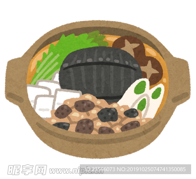 美味食物卡通插画