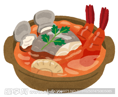 美味食物卡通插画