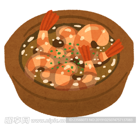 美味食物卡通插画