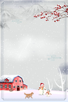 雪地小狗