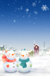 雪房子背景