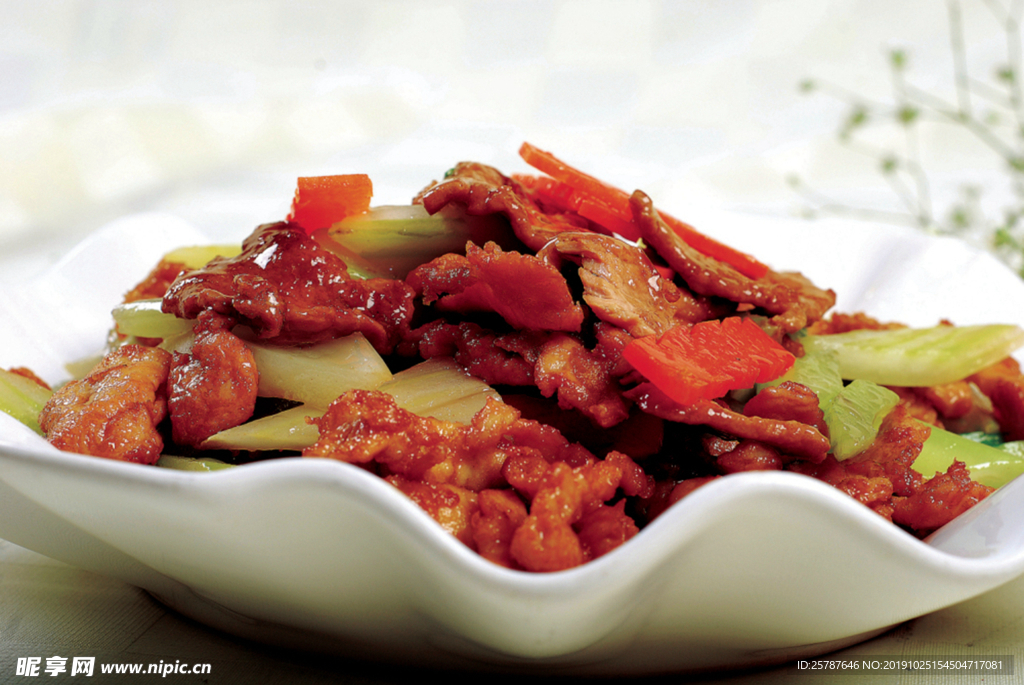 西芹炒肉片